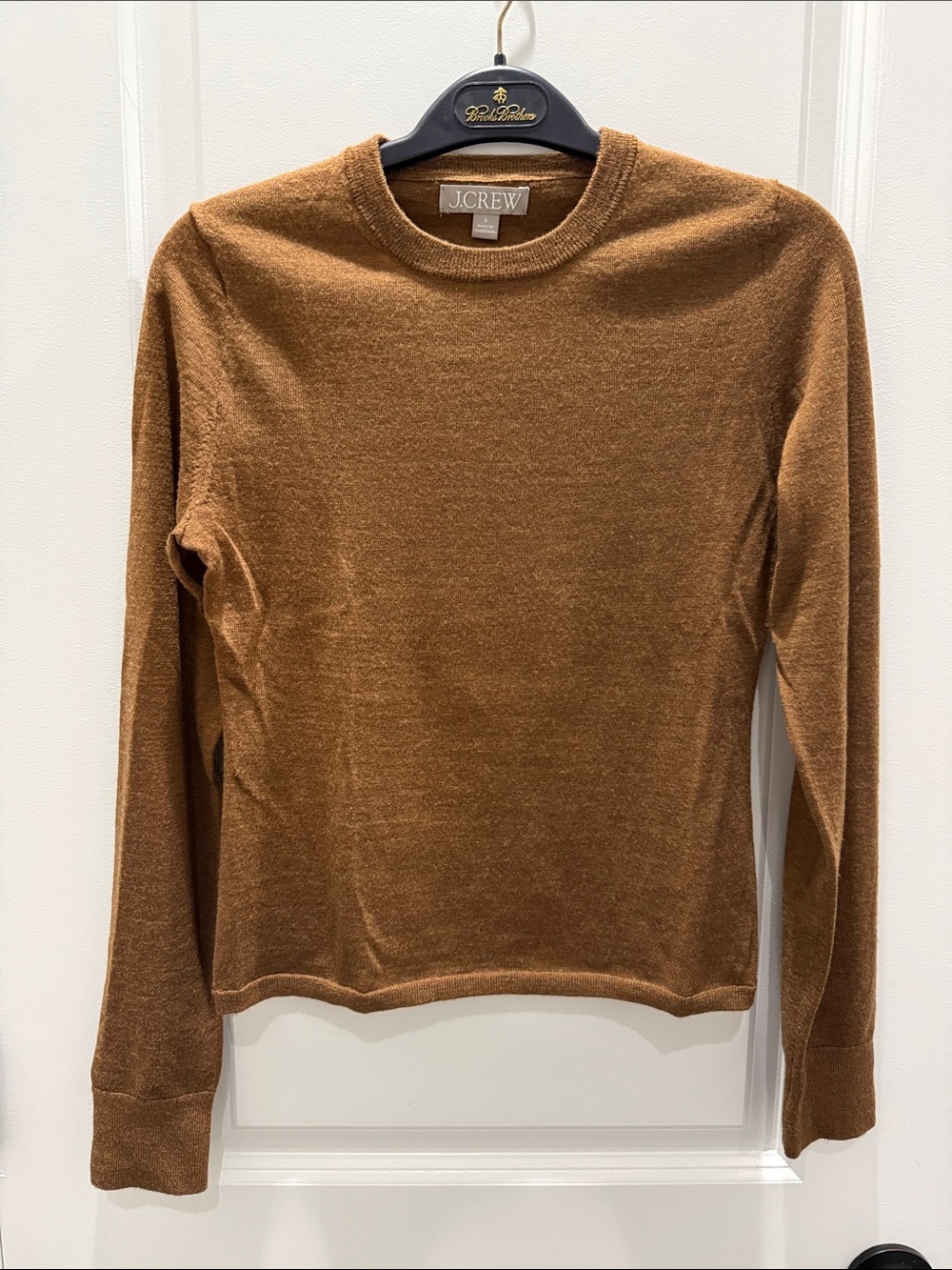 J. Crew Women's Merino Wool Crewneck Sweater - Camel Brown